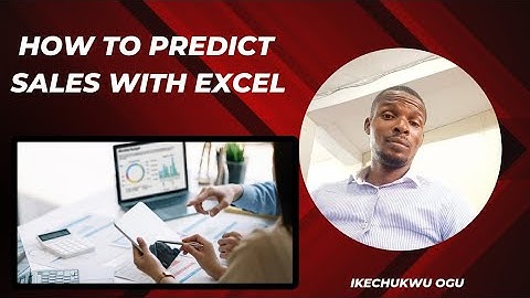 How to Predict Sales with Simple Linear Regression using Excel.