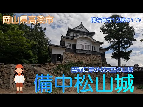 【岡山県高梁市】備中松山城で暑い中山登りしました【現存天守閣】