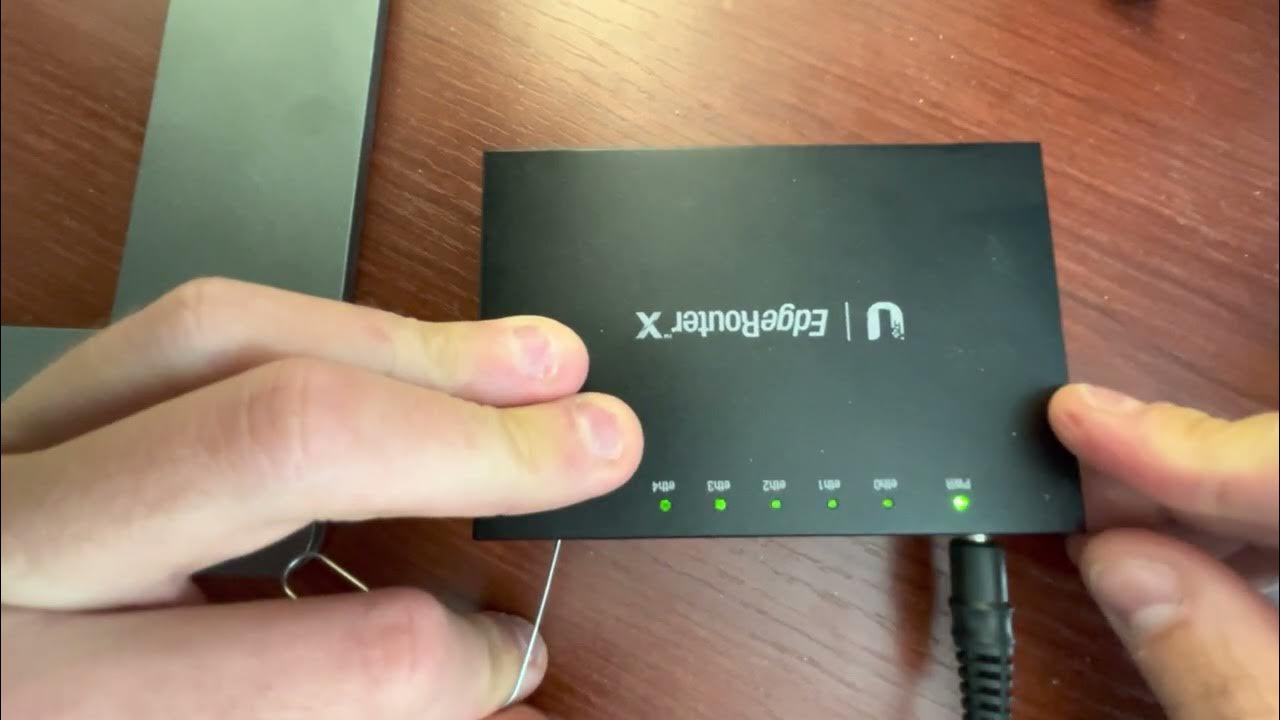 EdgeRouterX hardware reset YouTube