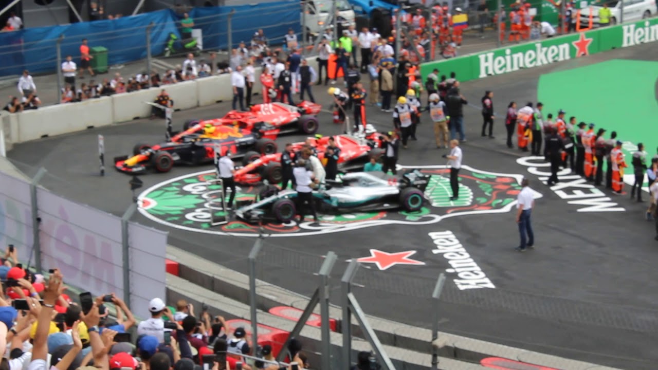 Formula 1 Gran Premio de México 2018 festejo pilotos Foro Sol. 281018
