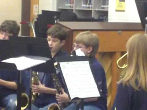 Andrew with Autry Mill Middle School Jazz Band Apr...