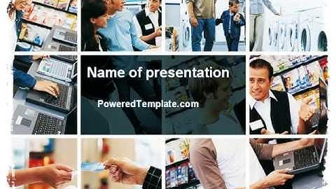 Electrical Appliance Retail Trade PowerPoint Template by PoweredTemplate.com