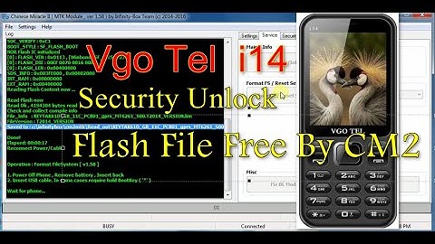 Vgo tel i14 flash file | Vgo tel i14 security unlock by cm2
