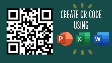How to create QR Code in Microsoft Word, Excel, & PowerPoint | TECH with K.S | 2021
