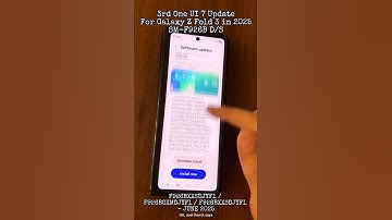 3rd One UI 7 Update for Samsung Z Fold 3 on July 2nd 2025 #samsung  #oneui7 #latest #zfold3