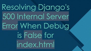 Resolving Django