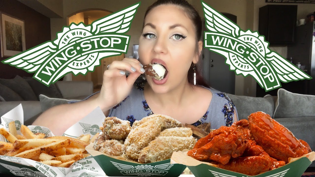 MUKBANG WINGSTOP GARLIC PARMESAN LEMON PEPPER AND FRIES VEGAN YouTube