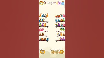 Bird sort color game level 1458 #games #leveldesign #playgaming #colorgame #game #play #romantic