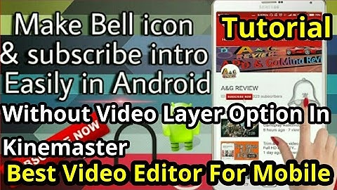How to make subscription Bell Intro Like technical Guruji in kine master Without Video Layer Option