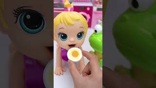 Satisfying Miniemouse and Pororo Eat Eggs and Carot Set Toys | ASMR Unboxing with Bonnie