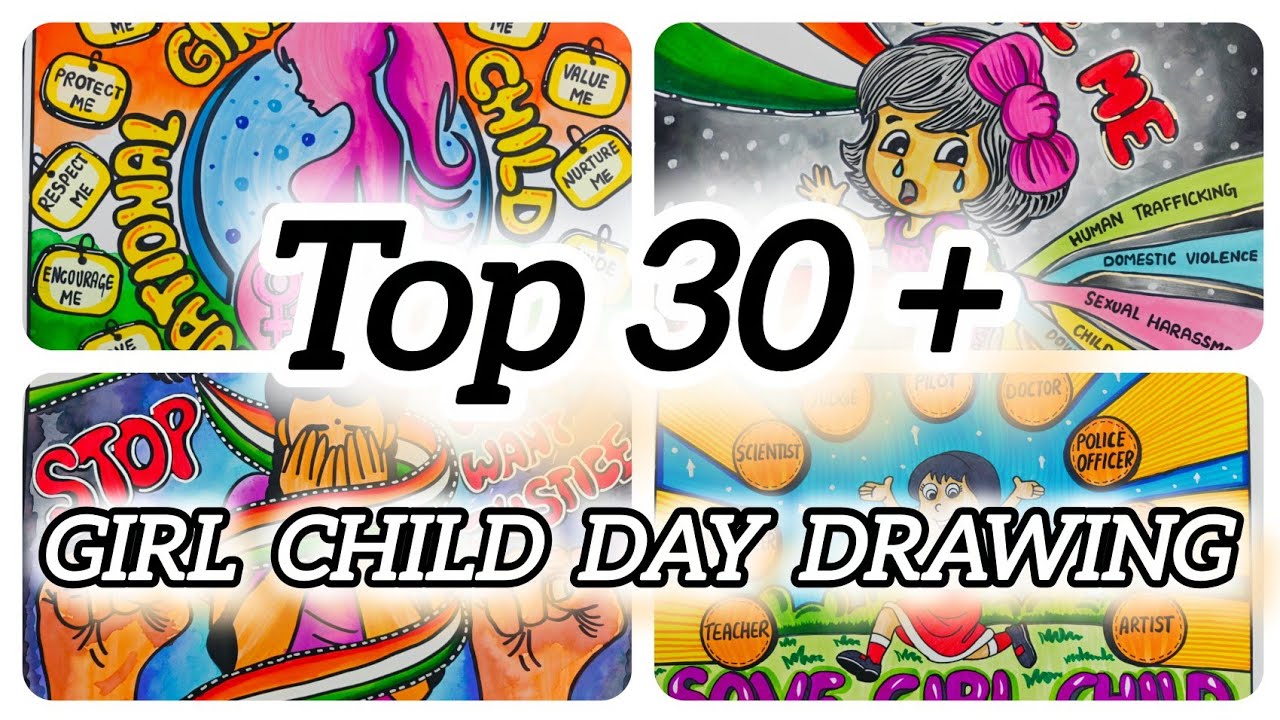 Girl Child Day Drawing | Beti Bachao Beti Padhao Poster | Girl Child Rights Poster | Save Girl