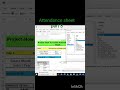 how to make an attendance sheet part2 #shorts