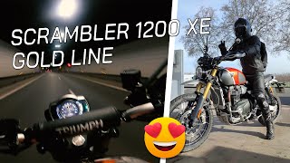 Essai Triumph Scrambler 1200 XE Gold Line  Nouvelle moto ?