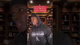 Nick Saban When A Player Asks To Transfer🤣🤣🏈🏈 Resimi