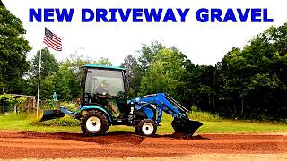 CAN A 25 HP TRACTOR GRADE THE NEW DRIVEWAY GRAVEL?  LS MT225S TRACTOR