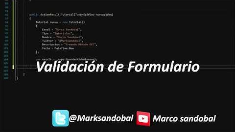 13 - Validación de Formulario con jQuery | Visual Studio 2017