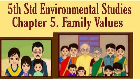 5th standard EVS chapter 5 family values l easy explanation in marathi