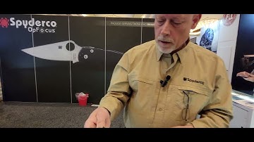 Michael Janich at Spyderco  shows us a breakdown of compression lock vs. liner lock. Shot show 2023