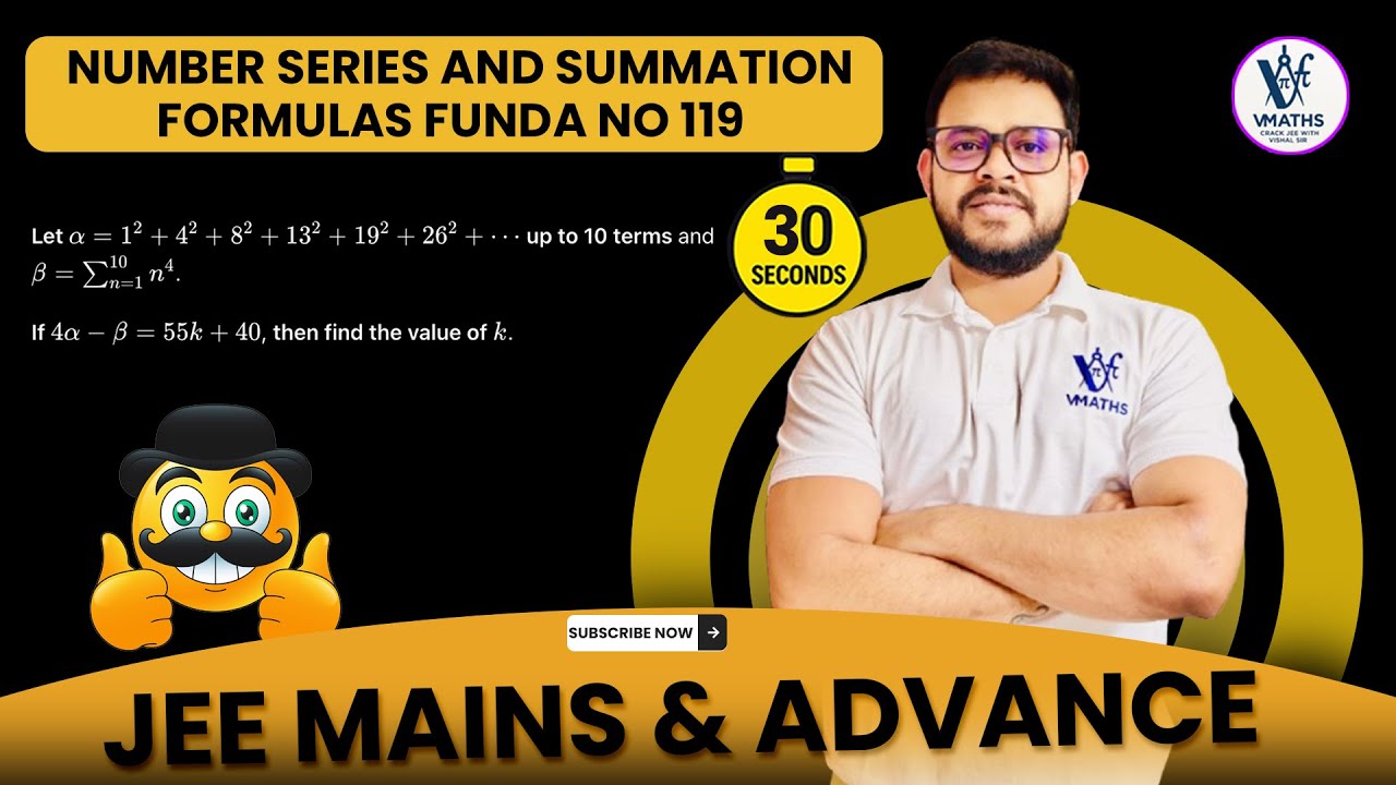 🔥 Tricky Series Problem | Find k Using Squares & Powers | JEE Maths Challenge | Maths With Vishal