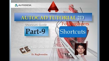 Autocad 2D & 3D Shortcut tutorial|Autocad shortcut keys|Part 9|Er. Raghvendra