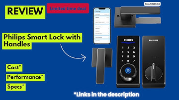 Philips Smart Lock with Handles Review  Keyless Entry, Fingerprint & App Unlock Best Smart Door Lock