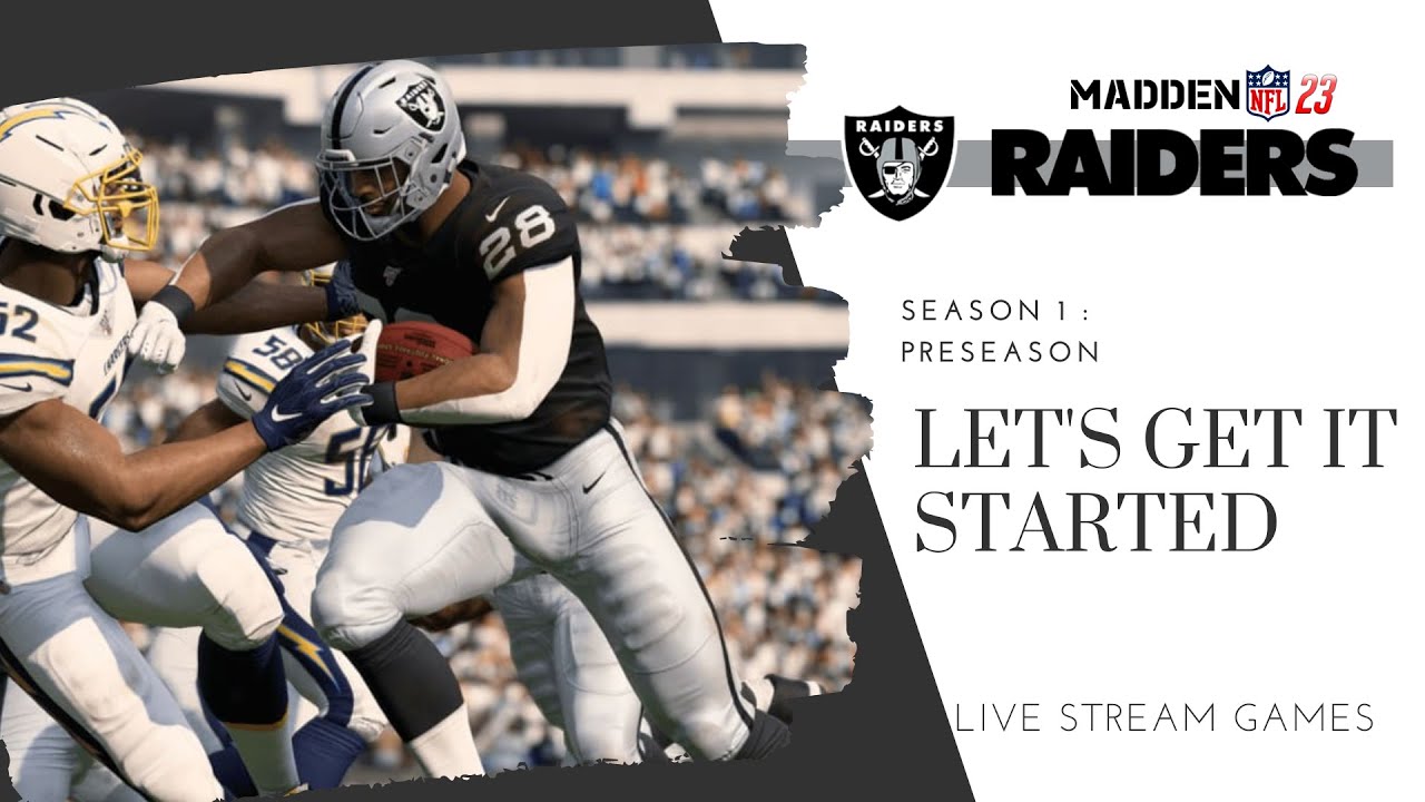 Madden 23 Raiders Franchise | PreSeason (Late Night Madden) - YouTube