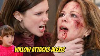Willow attacks Alexis after being blackmailed, gaining custody of Scout | General Hospital Spoilers