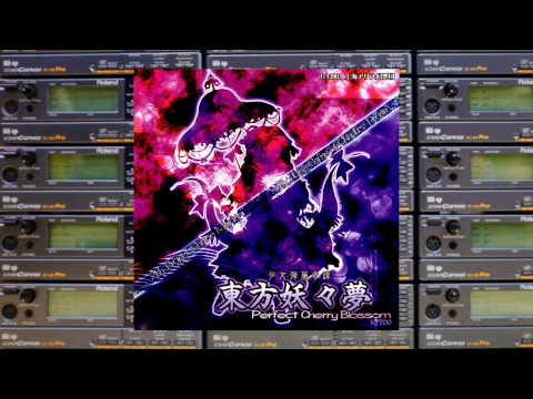SC-88Pro - Bloom Nobly, Ink-Black Cherry Blossom ~ Border of Life (MIDI version) - 東方妖々夢 PCB OST