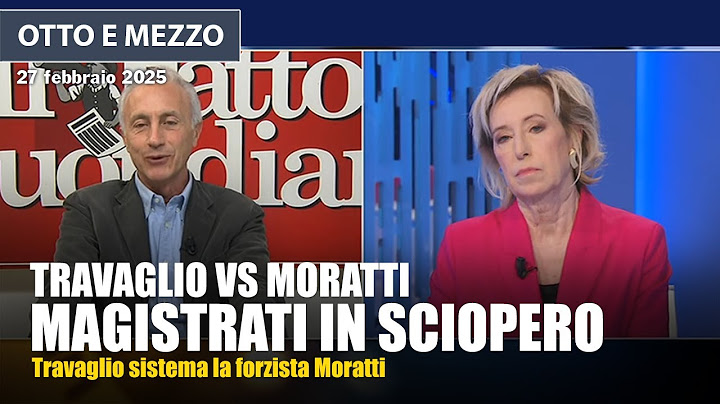 Marco Travaglio a Otto e Mezzo dà una lezione a Letizia Moratti sulla giustizia