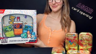 Pokemon Scarlet & Violet 151 Booster Pack Opening ❤️💜 ASMR Cards Sounds, Soft Spoken