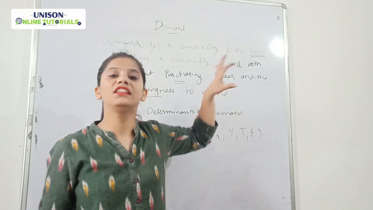 Meaning & Determinants of Demand | Demand | Economics | Class XI