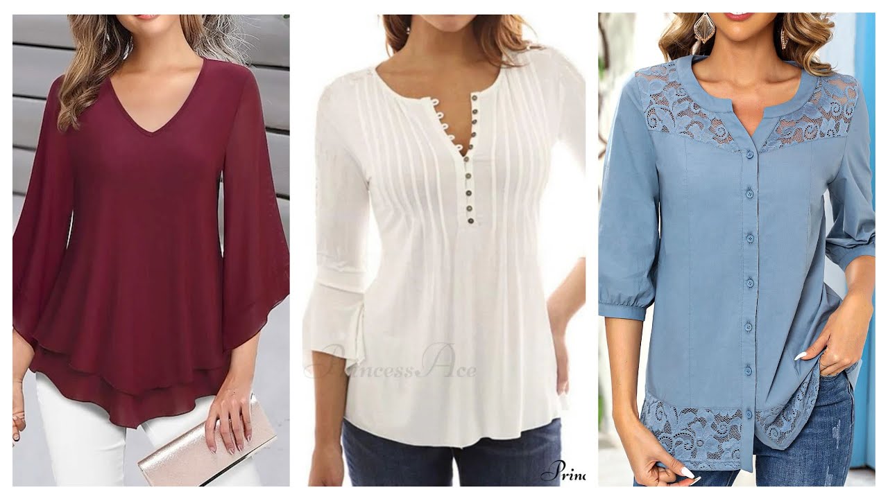 Модные блузки для женщин 2025 года #топовыеидеи