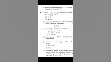 Discrete mathematics 2022 question paper (KUK)