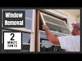 How To Remove An Old Wooden Window-Window Removal-Replacement Window-Simple and Easy Short Video