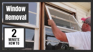 How To Remove An Old Wooden Window-Window Removal-Replacement Window-Simple and Easy Short Video