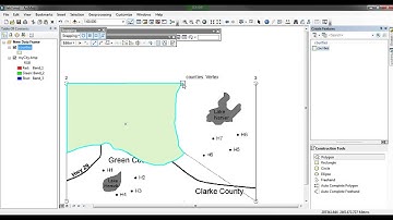 Use ArcGIS to Create Feature, Georeference and Digitize Image