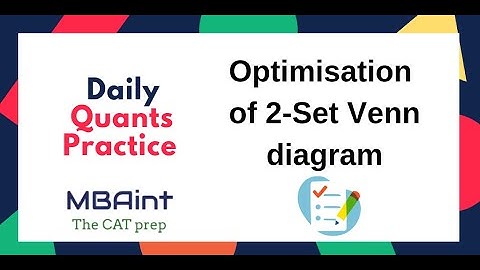 Venn Diagram Optimisation(Maxima | Minima)