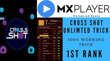 MX Player Cross Shot game Unlimited score Trick