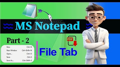 File Menu to MS Notepad Tutorial Part-2 | Basics for Beginners | Learn Step-by-Step #gk_yt