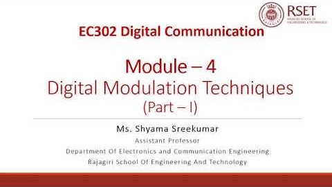 EC302 Digital Communication Module 4 Part1