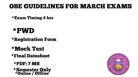 Guidelines for Open book exams March 2021 for DU Regular/SOL/NCWEB | College Updates