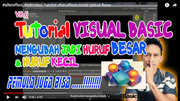 TUTORIAL VISUAL BASIC 6 : TEXT JADI HURUF BESAR DAN KECIL
