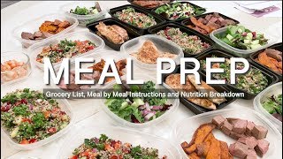 Meal Prep For Me And My Girlfriend - Grocery List, Cooking Instructions and Nutrition INCLUDED