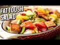 Fattoush Salad -Vegetable Salad With Pita Croutons - Healthy & Nutritious Salad Recipe - Ruchi