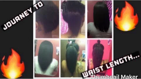 My Hair Journey To Waist Length  (Relaxed Hair)..!