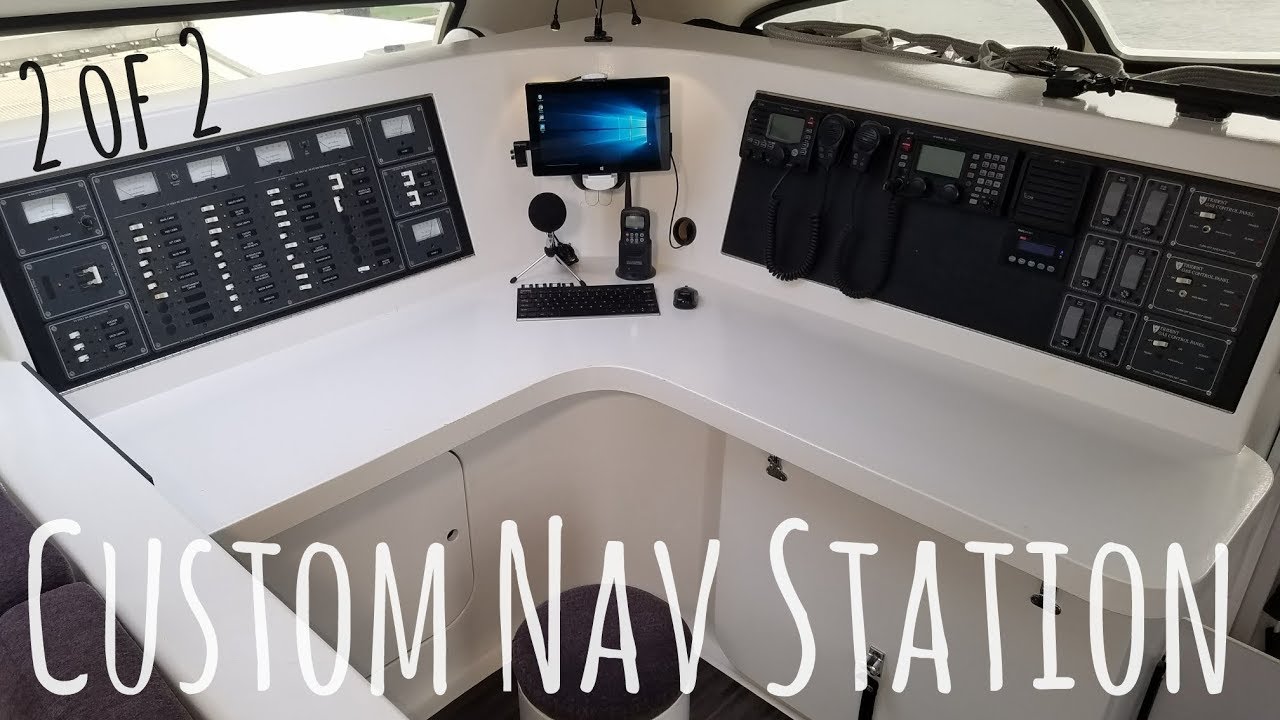 Custom Catamaran Nav Station (2 of 2) Onboard Lifestyle ep.16