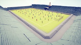 Battle Royale In The Middle Of The Football Ball Ground ⚽ | Totally Accurate Battle Simulator TABS