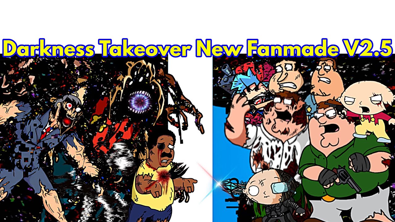 FNF: Darkness Takeover vs Pibby Family Guy FNF mod game play