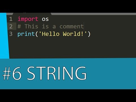 #6 TUTORIAL DE PYTHON 3 - TIPO DE DADO STRING