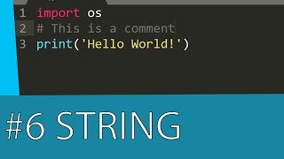 #6 TUTORIAL DE PYTHON 3 - TIPO DE DADO STRING